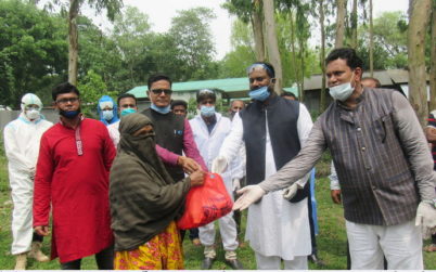 গোপালপুরে ২ হাজার পরিবারকে খাদ্য সহায়তা প্রদান করলেন সাংসদ ছোট মনির এম.পি