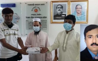 দেলদুয়ারে সুরক্ষা সামগ্রী তুলে দিলেন নাগরপুরের আশিকুর রহমান তুহিন 