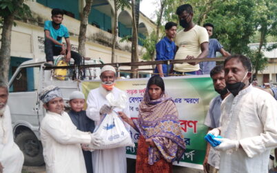 রায়পুরায় নিজ উদ্যোগে ৬৫০ পরিবারের মাঝে খাদ্য সামগ্রী বিতরণ 
