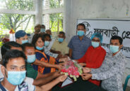 ফুলবাড়ী প্রেসক্লাবের পক্ষ থেকে ইউএনওকে বিদায় সংবর্ধনা