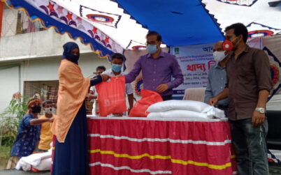 ঘাটাইলে এনজিও আনন্দ সংস্থার উদ্যোগে খাদ্য সহায়তা প্রদান