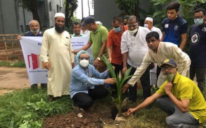 Tree plantation project of Rotary Club of Basundhara