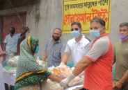 নীলফামারীতে সোলায়মান ট্রাস্ট এর ত্রান সামগ্রী বিতরণ