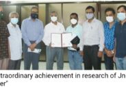 An extraordinary achievement in research of JnU’s Teacher”