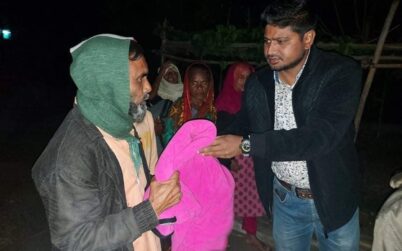 কালিহাতীতে ছাত্রলীগ নেতা মনিরের কম্বল বিতরণ
