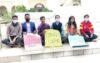 Symbolic hunger strike of Jnu students in solidarity with the agitating students in SUST”