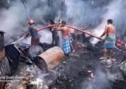 বরিশাল বাকেরগঞ্জে ভয়াবহ অগ্নিকান্ডে বসত ঘর পুড়ে ছাই