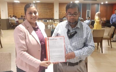 MoU sigining between Guru Kashi University, Punjab, India and BCRP